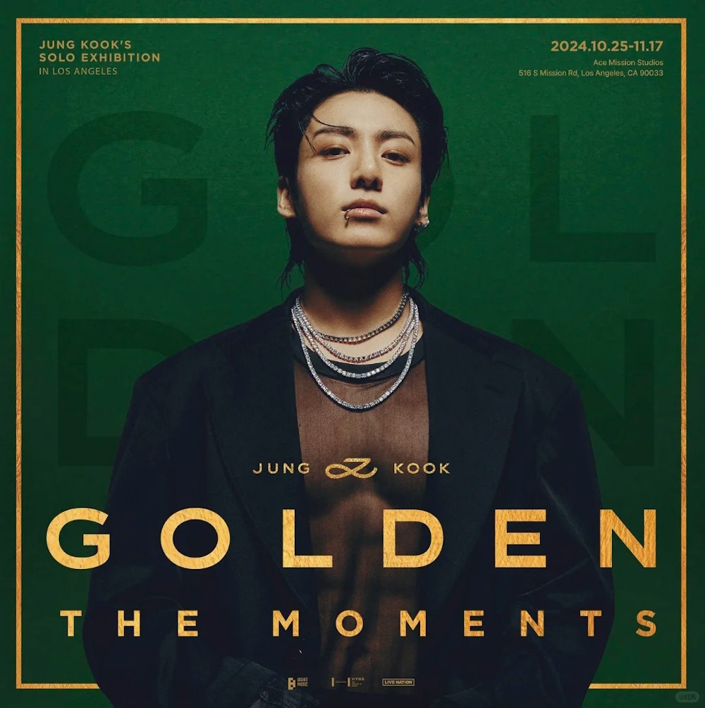 田柾国「GOLDEN The Moments」个人展览会洛杉矶站盛大开启！