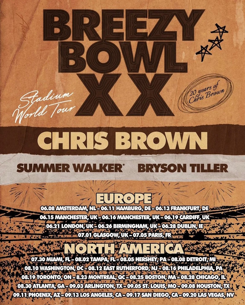 Chris Brown 2025北美巡演