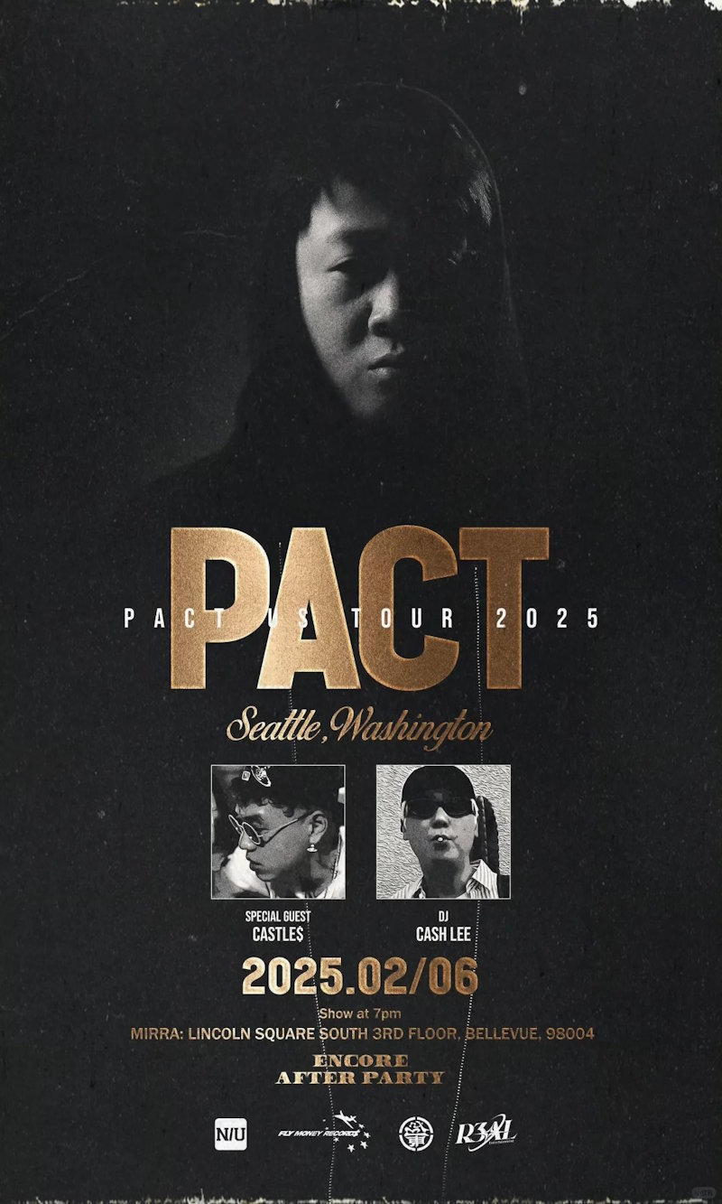 PACT派克特『PACT US TOUR』北美巡演|西雅图|纽约